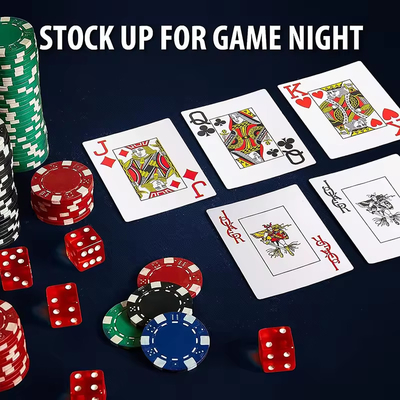 High Quality Waterproof Custom Plastic Card TEXAS Deck Adult  Board Games Poker For Casino